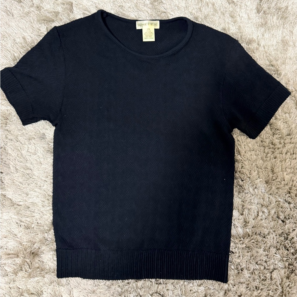 Elegant Black Textured Top
